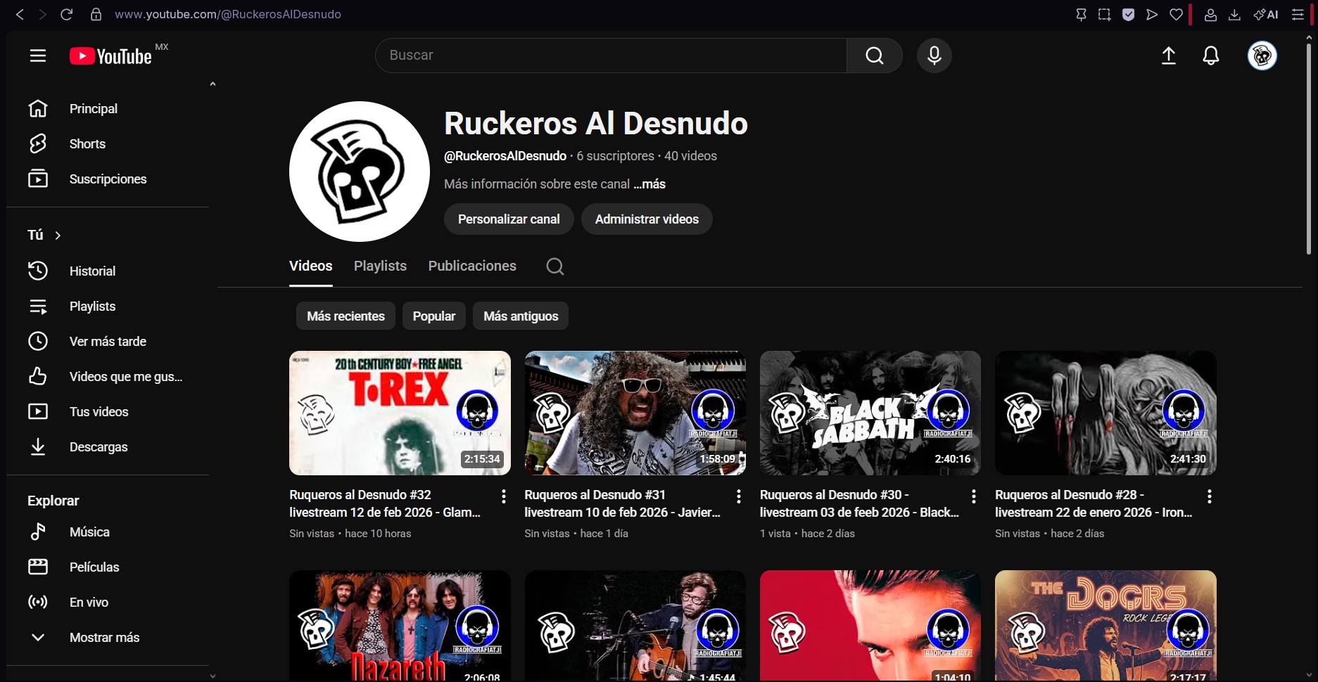Pagina de Ruckeros al Desnudo